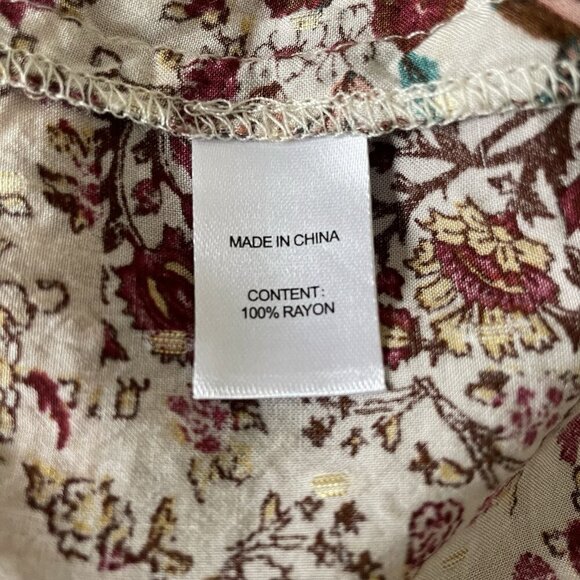 Anthropologie DREW Naomi Tiered Maxi Dress Halter Pink Floral Boho Medium $268 - Picture 8 of 10